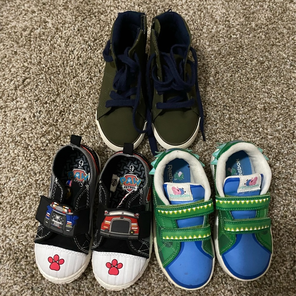 Toddler Boy’s Sneakers Shoes Bundle all size 9